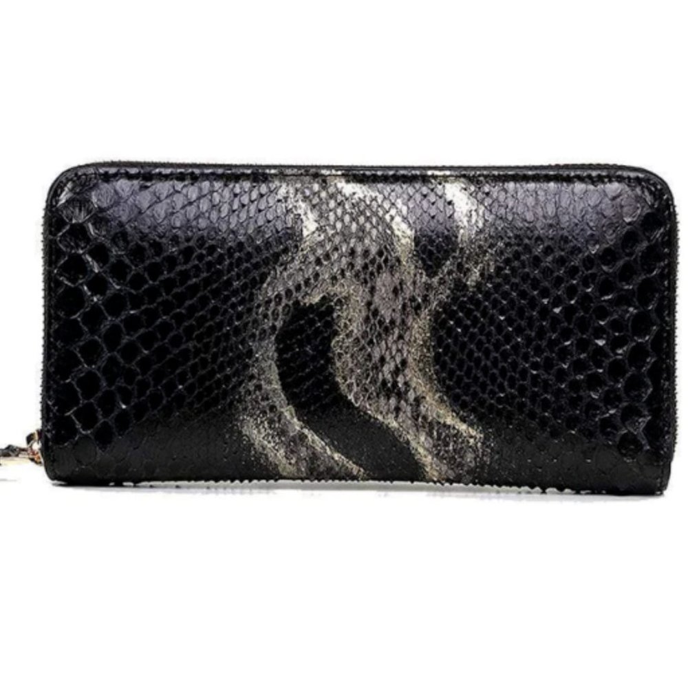 Genuine Python Leather Zip Wallet New NWT (3 different colors)